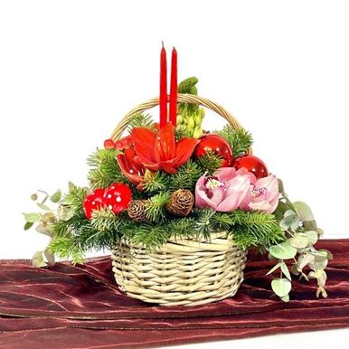 Picture of Wish Arrangement in Basket No. 195